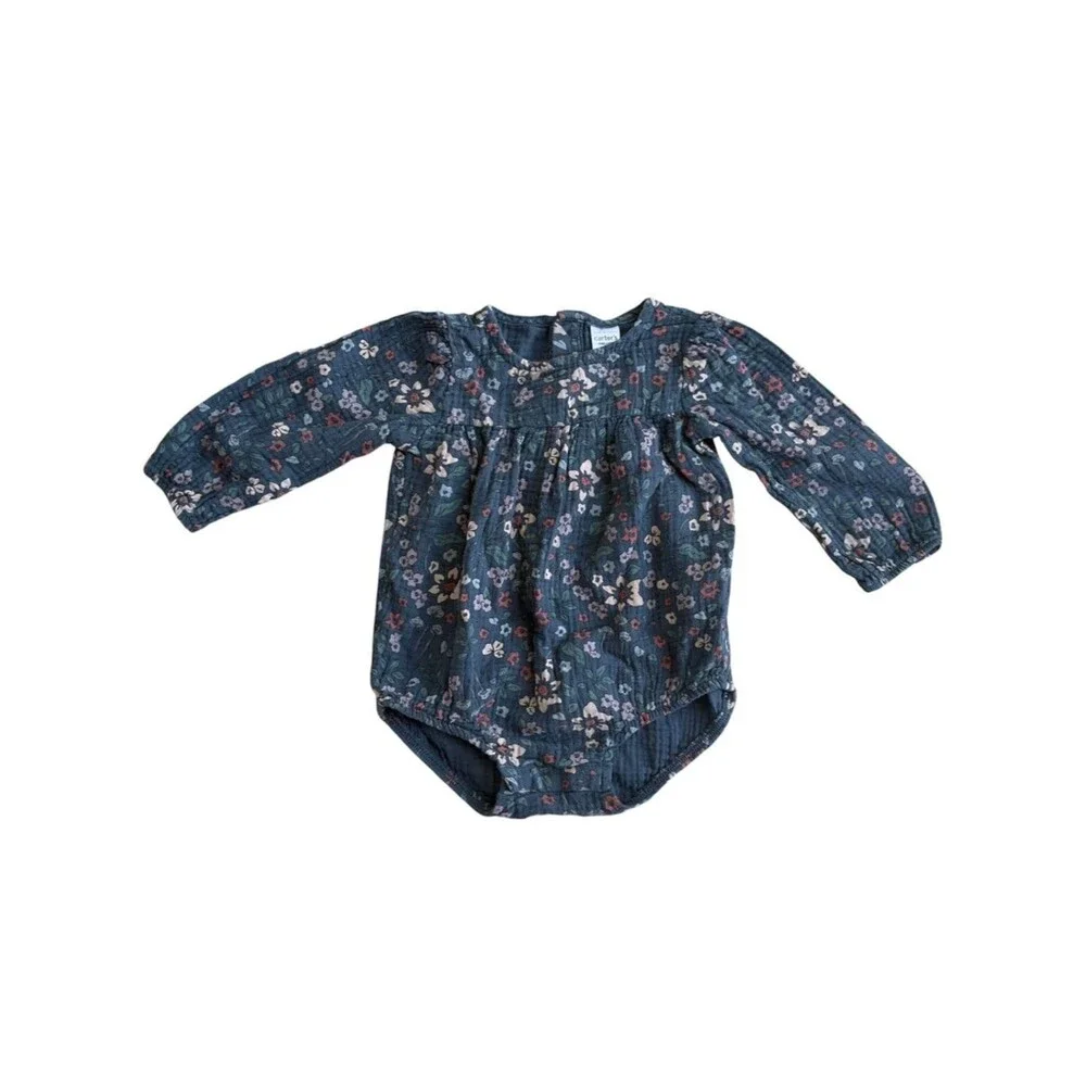 Carter’s Baby Girls BUNDLE OF 3 ASSORTED SIZES One Piece Bodysuits. 3, 6, 12 Mo.